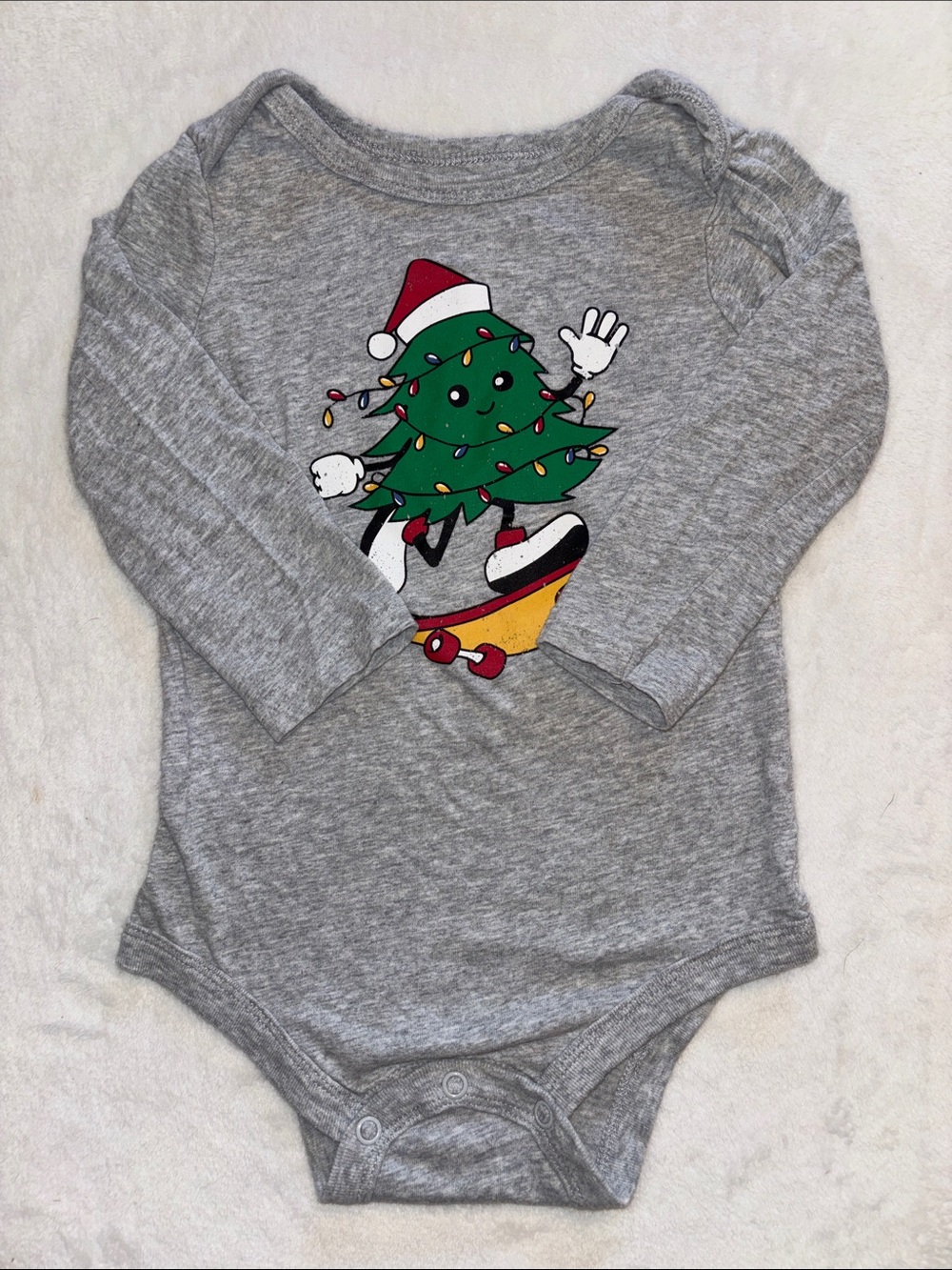 (3 for $10) George 18-24 month Holiday Tree Graphic Baby One-Piece Bodysuit